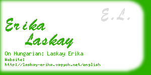 erika laskay business card